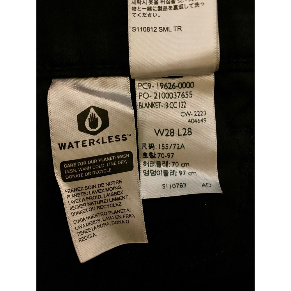Levi's 311 Shaping Skinny Jeans Black Soft Stretch Mid Rise Size 6 Short W28 L28 - Picture 6 of 13